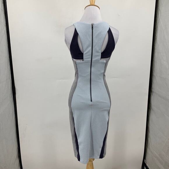 LaPina David Helwani Dress Womens S Small Geometric Built In Bra Bodycon Stretch - Picture 5 of 13